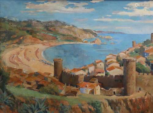 OLEGUER JUNYENT. View of Tossa de Mar.