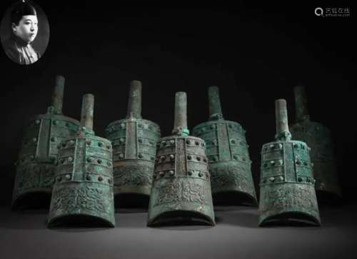A Set of Chinese Bronze Ritual Bells