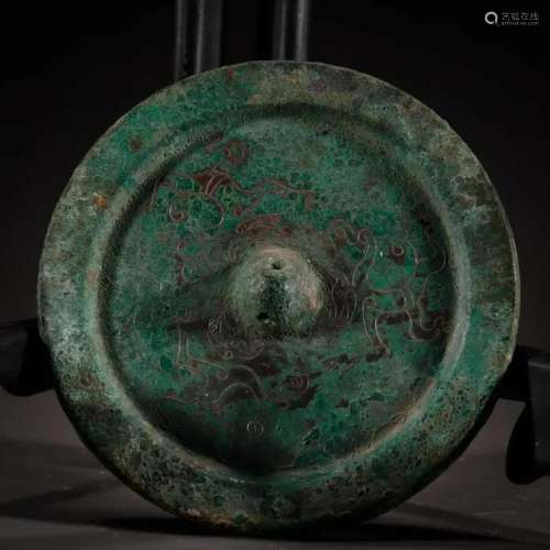 A Chinese Bronze Circular Mirror