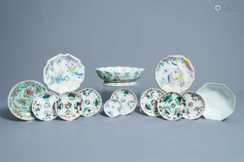 A VARIED COLLECTION OF CHINESE FAMILLE ROSE PORCELAIN, 19TH/...