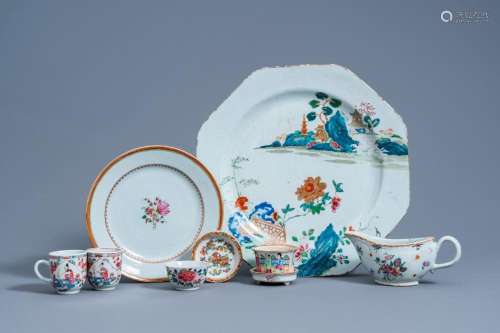 A VARIED COLLECTION OF CHINESE FAMILLE ROSE PORCELAIN, 18TH/...