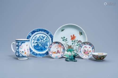 A VARIED COLLECTION OF CHINESE FAMILLE VERTE, FAMILLE ROSE, ...