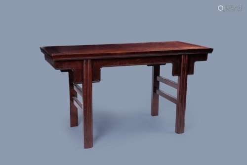 A CHINESE WOOD ALTAR TABLE, 20TH C.