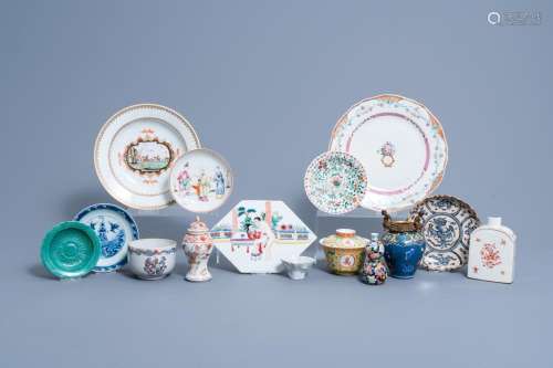 A VARIED AND EXTENSIVE COLLECTION OF CHINESE POLYCHROME PORC...