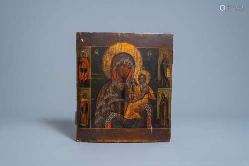 A RUSSIAN ICON, 'THE MOTHER OF GOD OF SMOLENSK (SMOLENSK...