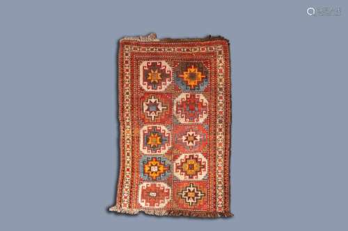 A CAUCASIAN MOGHAN RUG, WOOL ON COTTON, SECOND HALF OF THE 1...