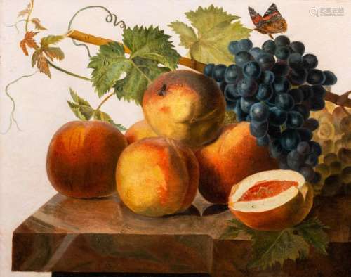CHRISTIAEN VAN POL (1752-1813): STILL LIFE WITH FRUITS AND A...