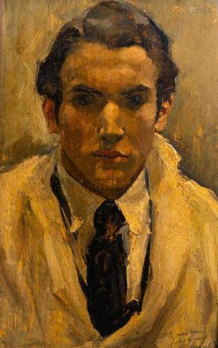 CLÉMENT SERNEELS (1912-1991): PORTRAIT OF JULES CROES, OIL O...