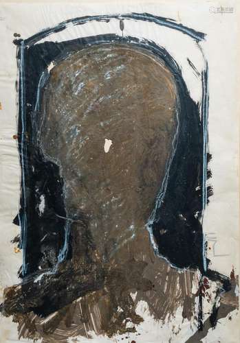 MICHAEL IRMER (1955-1996): HEAD, MIXED MEDIA ON PAPER, DATED...