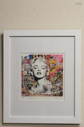 1980-1990 Mr.Brainwash Mr.Brainwash 玛丽莲梦露 40/75 版画 纸...