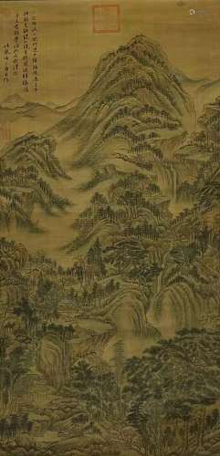 The Picture of Landscape Painted by Tang Yin