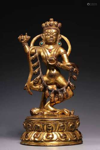 Gilt Bronze Statue of Dakini