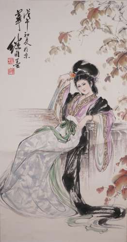 The Picture of Character Painted by Liu Jilu