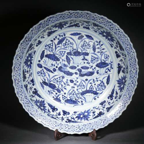 Blue and White Plate