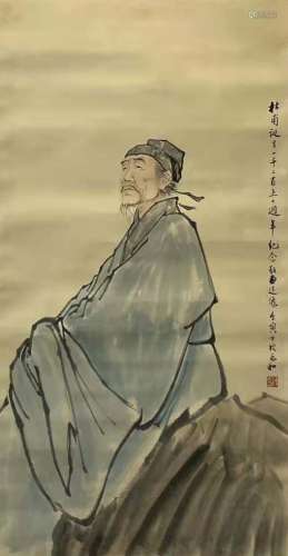 The Picture of Character Pianted by Jiang Zhaohe