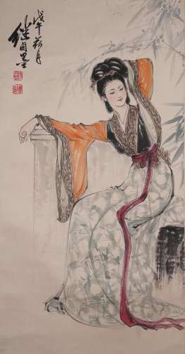 The Picture of Character Painted by Liu Jilu