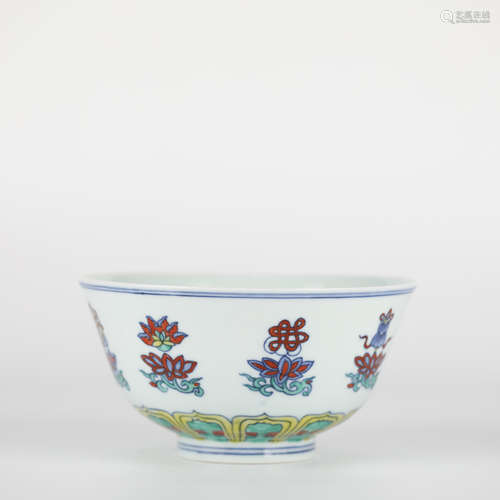 Chinese Doucai Porcelain Bowl, Chenghua