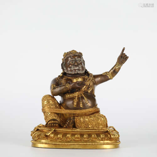 Gilt bronze Buddha statue, Ming