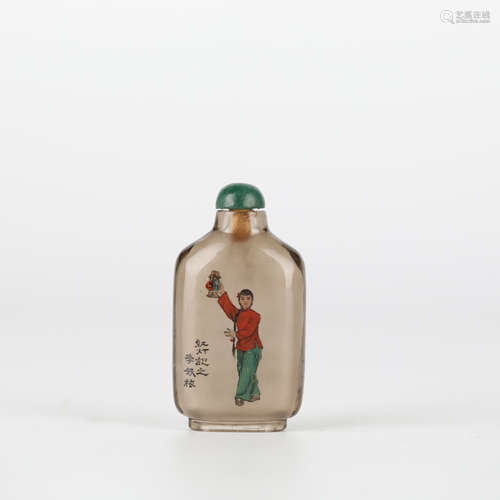 Chinese glass interior painting snuff bottle