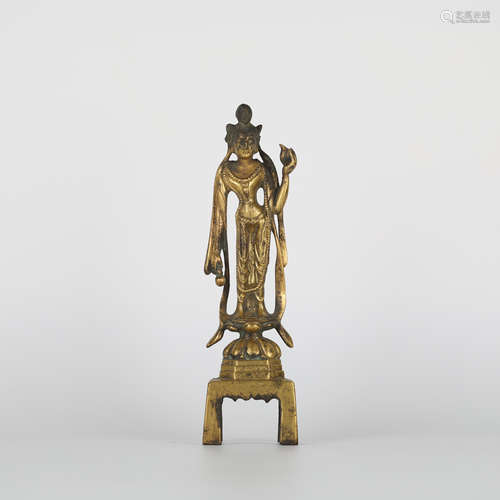 Chinese gilt bronze Buddha statue, Northern Wei Dynasty (or ...