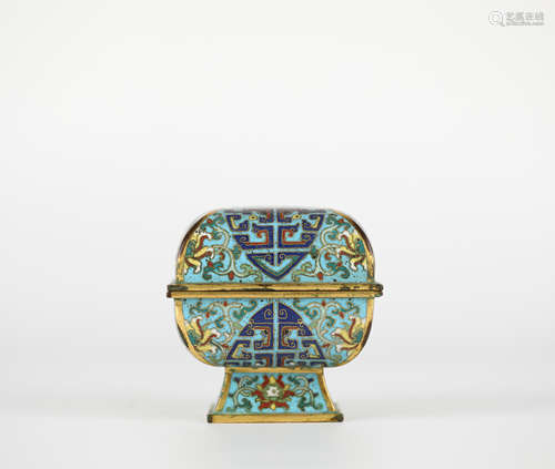 Chinese Cloisonne Box, 18th Century