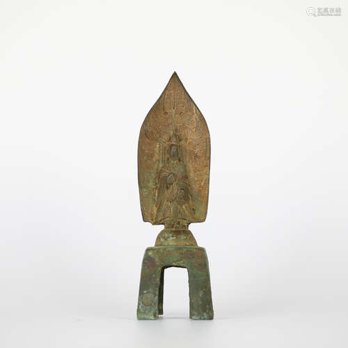 Chinese ancient bronze Buddha statue