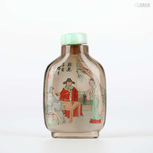 Ye Zhongsan, Chinese glass interior painting snuff bottle