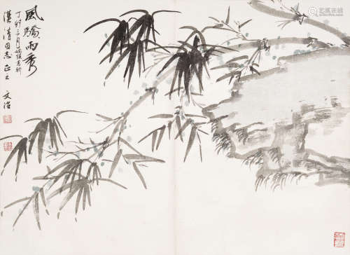 宋文治(1919～1999) 风娇雨秀 镜片  设色纸本