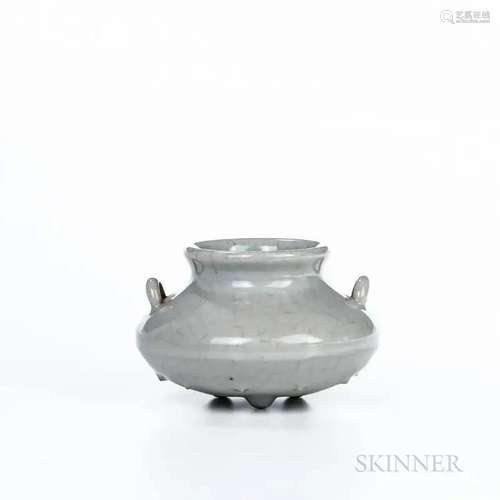 Celadon-glazed Censer, China, possibly 18th century, compres...