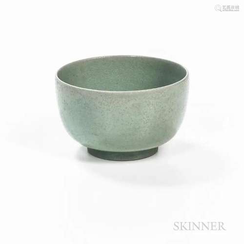 Ru Celadon Teabowl, China, Song style, with slightly rounded...