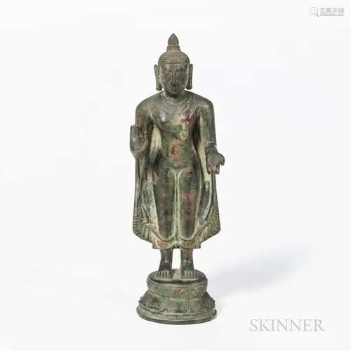 Bronze Nagapattinam Figure of Buddha, India, possibly 11th/1...