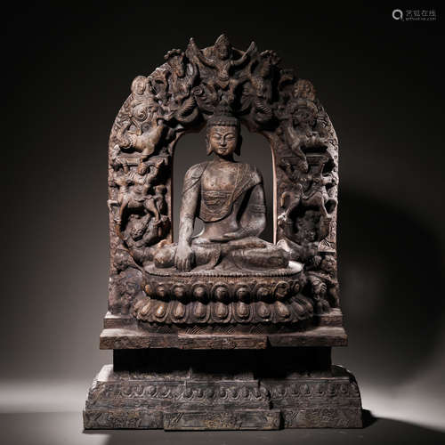 Han Dynasty Stone Shakyamuni Buddha Statue