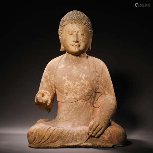Han Dynasty stone Buddha statue