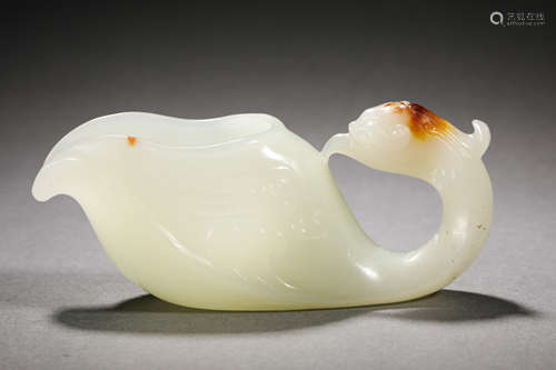 Qing Dynasty Hetian jade bird head wash