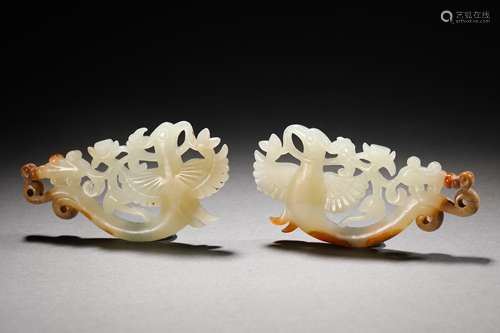 Han Dynasty Hetian Jade Fish Pattern Ornament