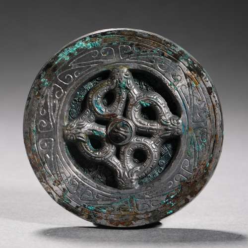 Han Dynasty Bronze Animal Pattern Mirror