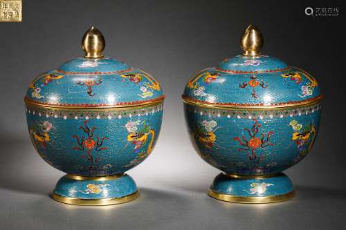 Qin Dynasty Cloisonne Flower Jar