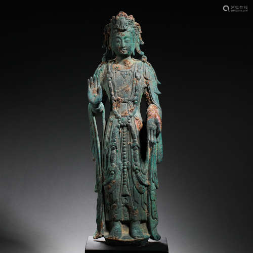 Han Dynasty bronze Guanyin Buddha statue