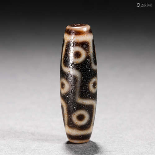 Tang Dynasty nine-eyed dzi bead