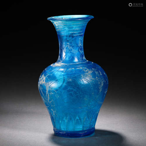 Tang Dynasty glazed flower vase