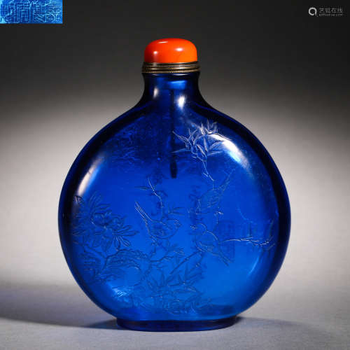 Qing Dynasty glazed flower vase