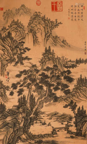 Chinese ink painting
Zhou Chen's scroll of landscape paintin...