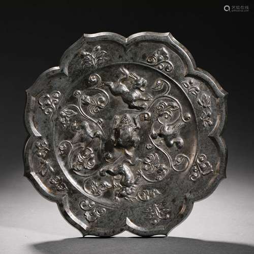 Han Dynasty Bronze Sea Beast Mirror