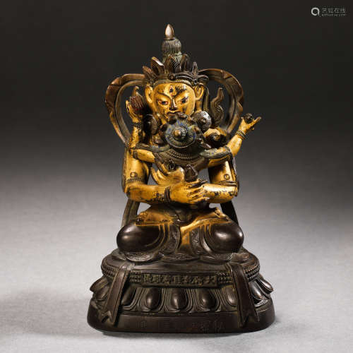 Qing Dynasty Six-Grade Buddhist Tower Secret Manjushri Buddh...