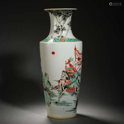 Ming Dynasty colorful character bottle