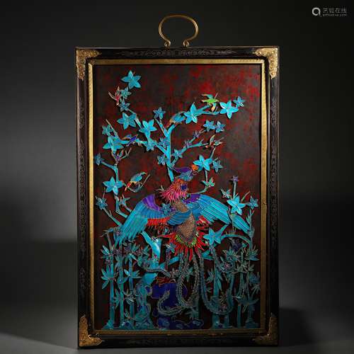 Qing Dynasty emerald hanging screen