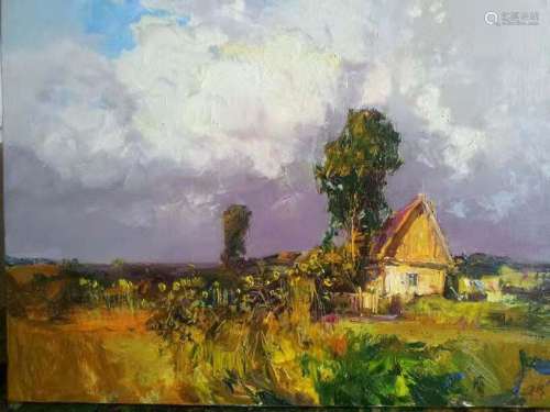 Vitaly, Medvedev, oil on canvas, before the thunderstorm