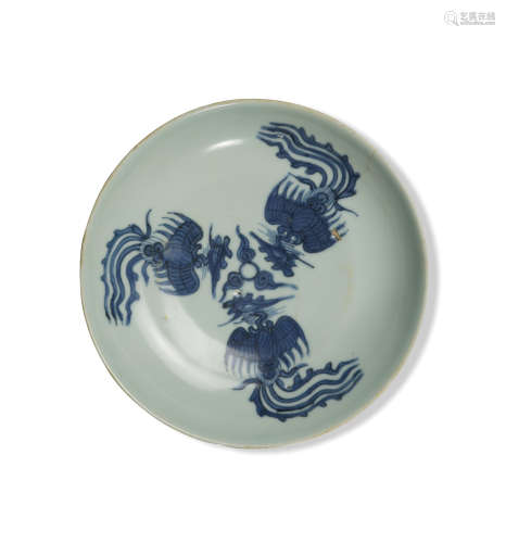 Chinese Blue and White Plate, Ming Jiajing