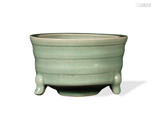 Chinese Longquan Celadon Censer, Yuan Dynasty