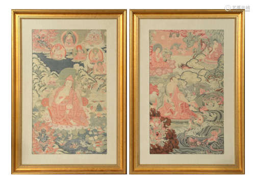Pair of Chinese Buddhist Textiles, Republic